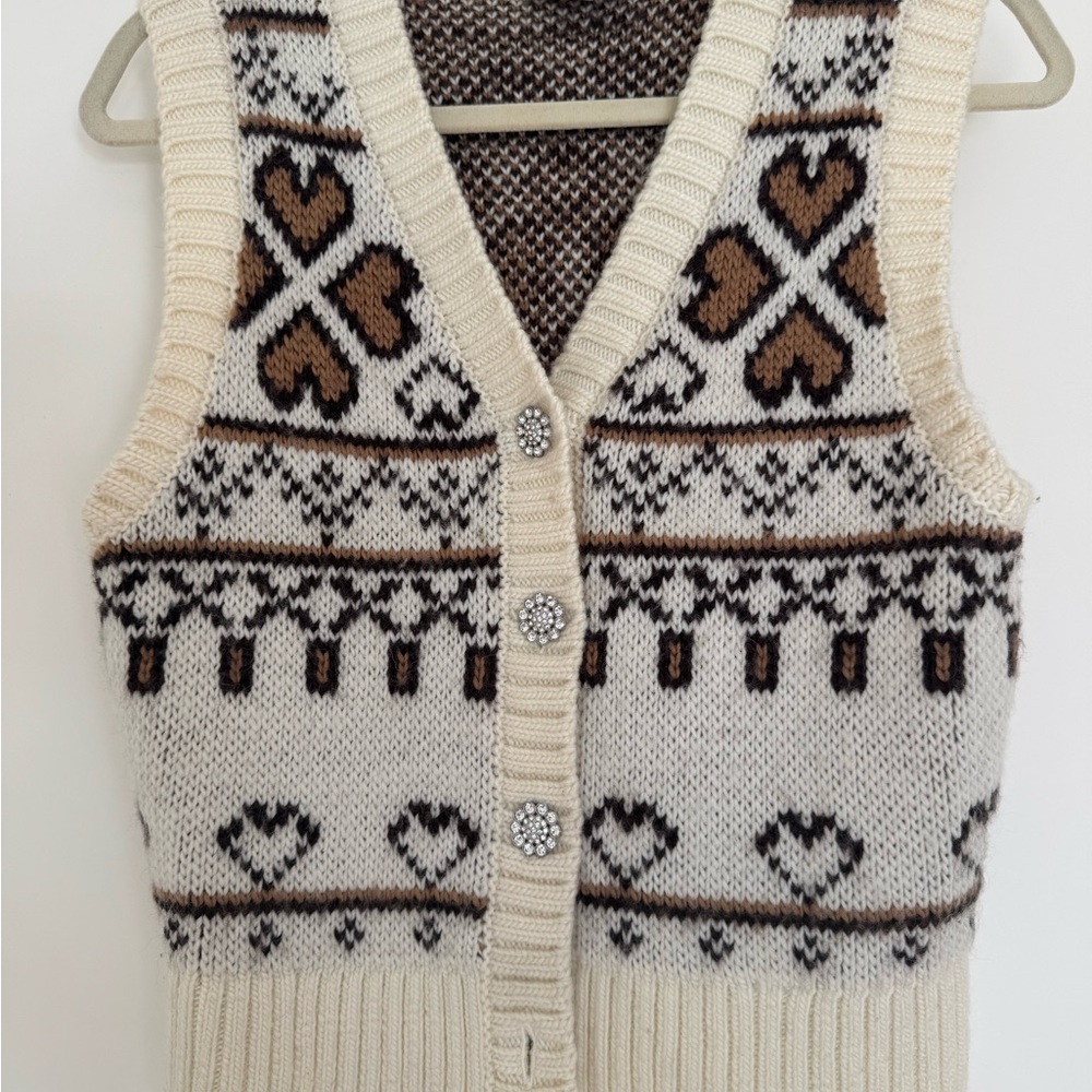 &Other Stories PARIS Atelier “Ski” Vest with rhinestones
